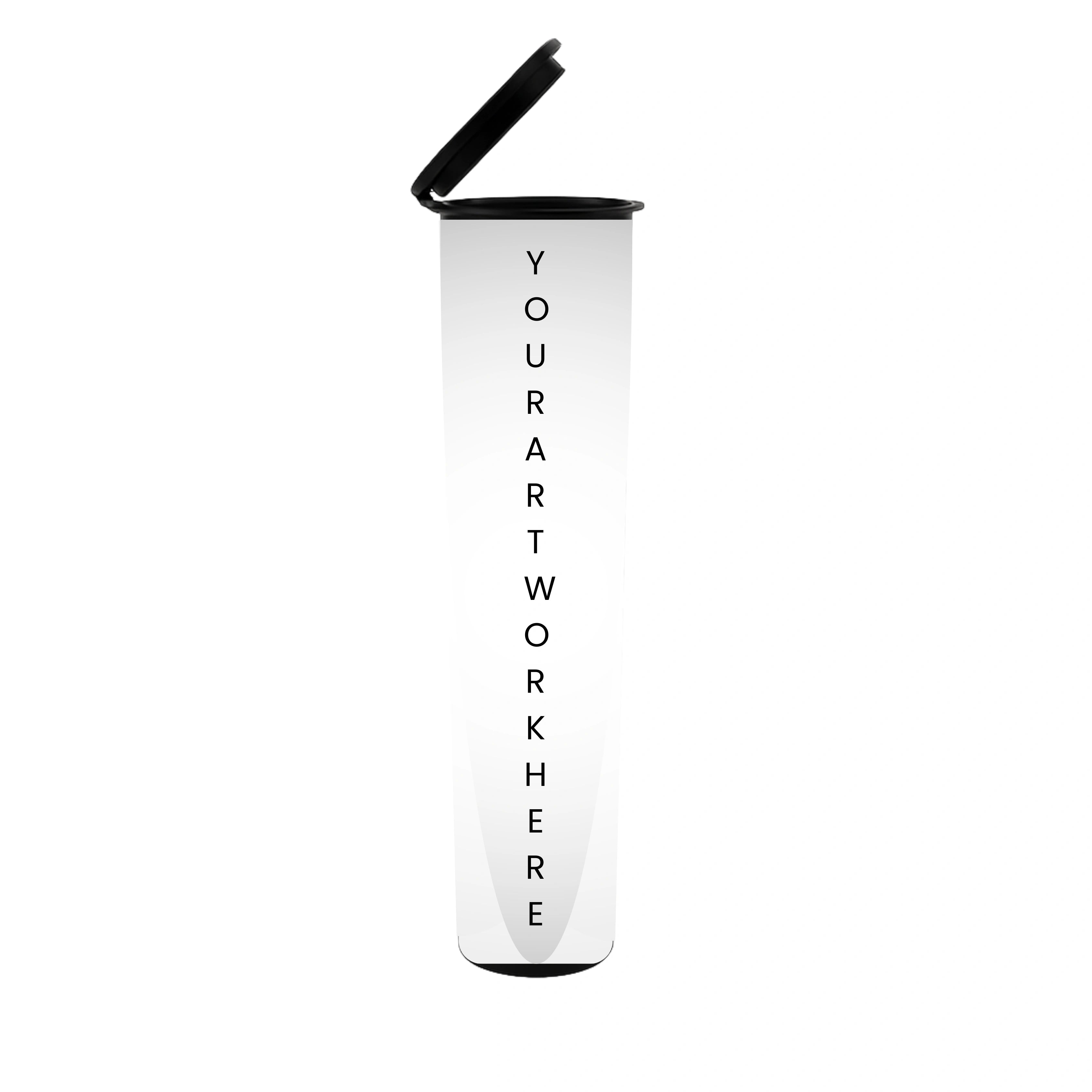 90mm joint tube black with sticker application
