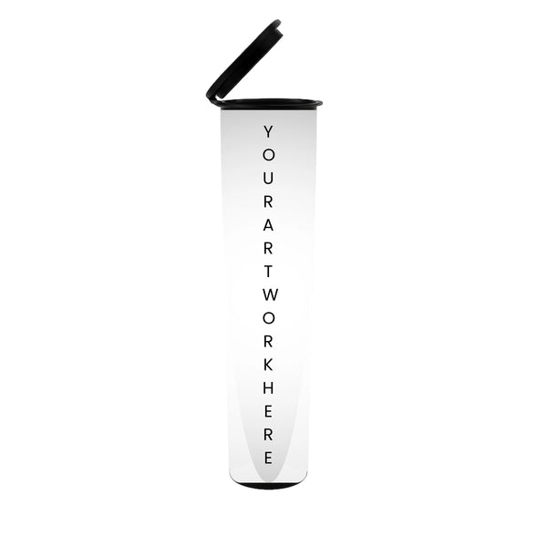 90mm Joint Tube, With Printed Sticker And Application Of Sticker! - Black