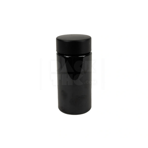 75mm Multi Pack Preroll PET Jar - Black With Black Lid - (100 Count)
