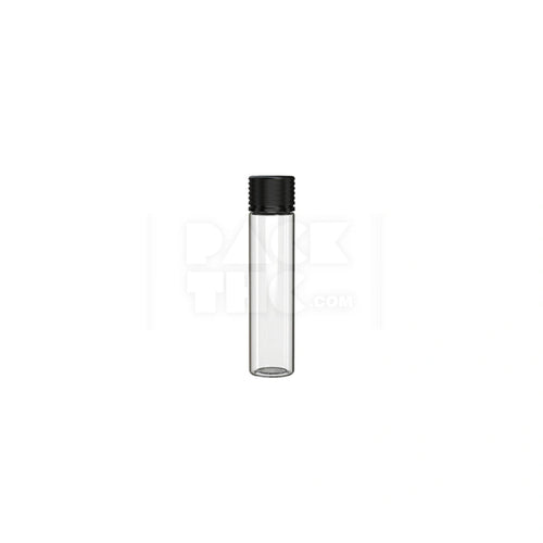 95mm spiral cr tube clear natural black cap 300 count