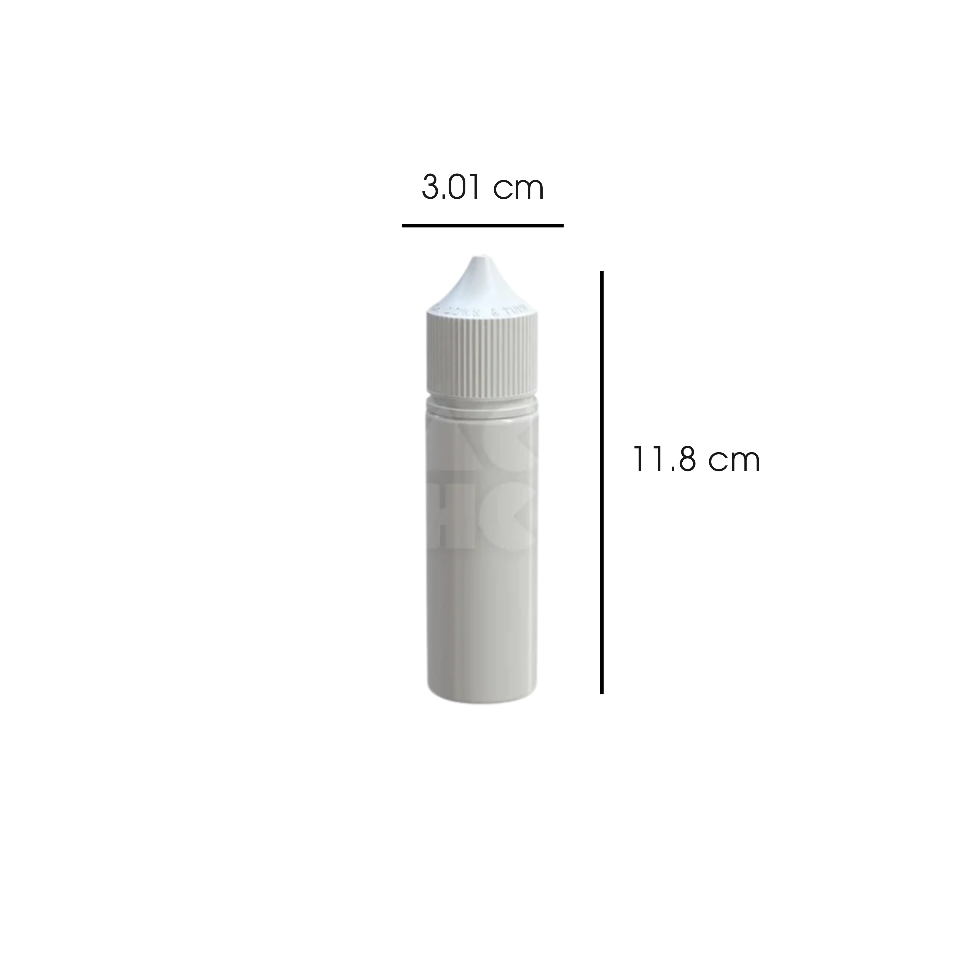 50ml PET Reducer Unicorn Bottle White - (500 count)