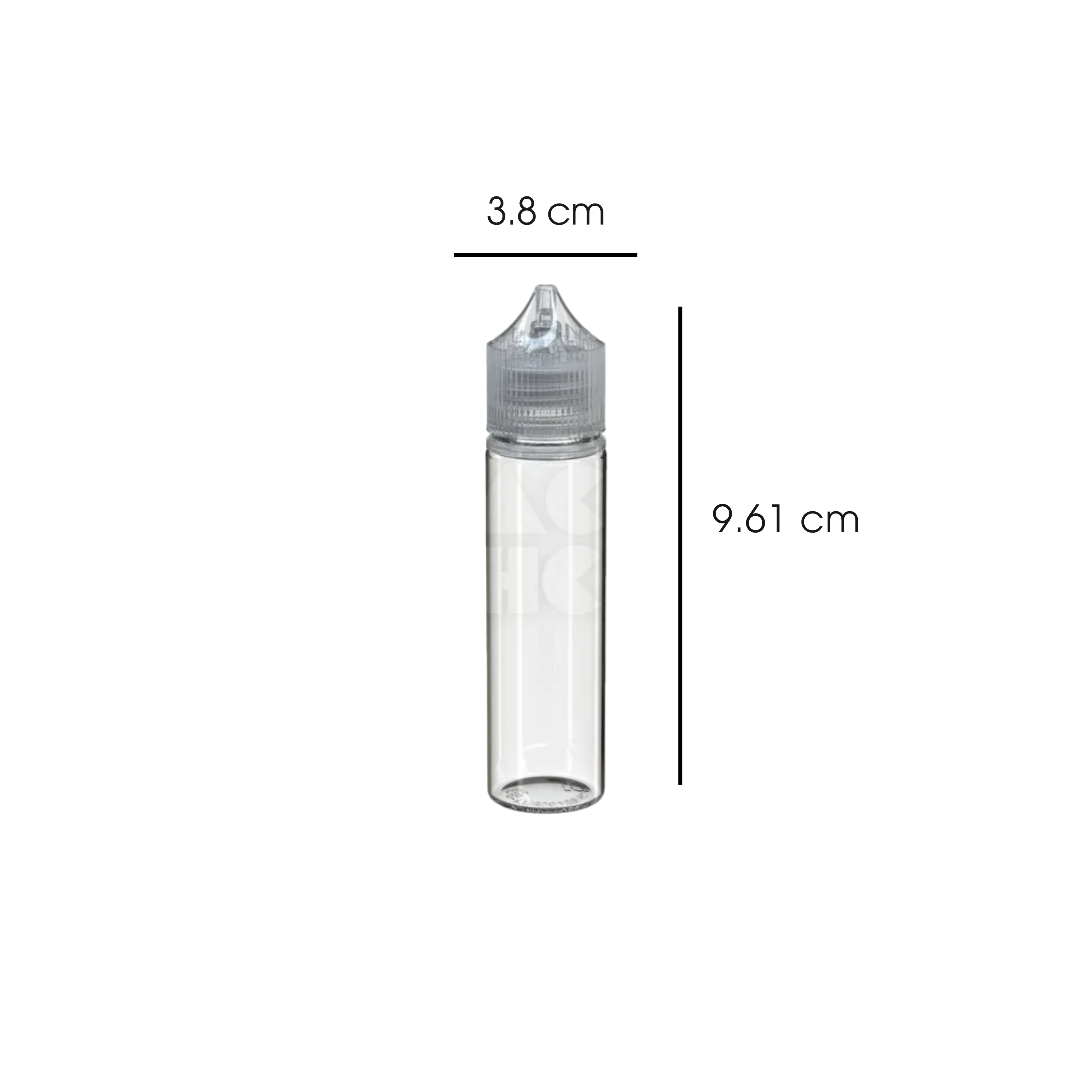60ml PET Reducer Unicorn Bottle Clear - (500 count)