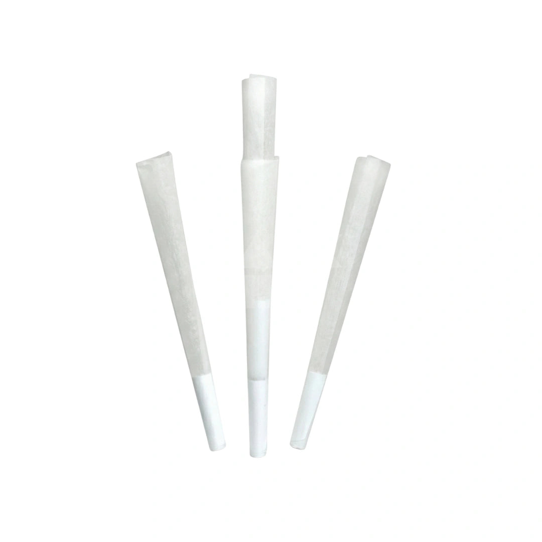 98mm White Futurola Paper Cones (Non-Branded) | Pre-Rolled – Bulk Case (800 Count)