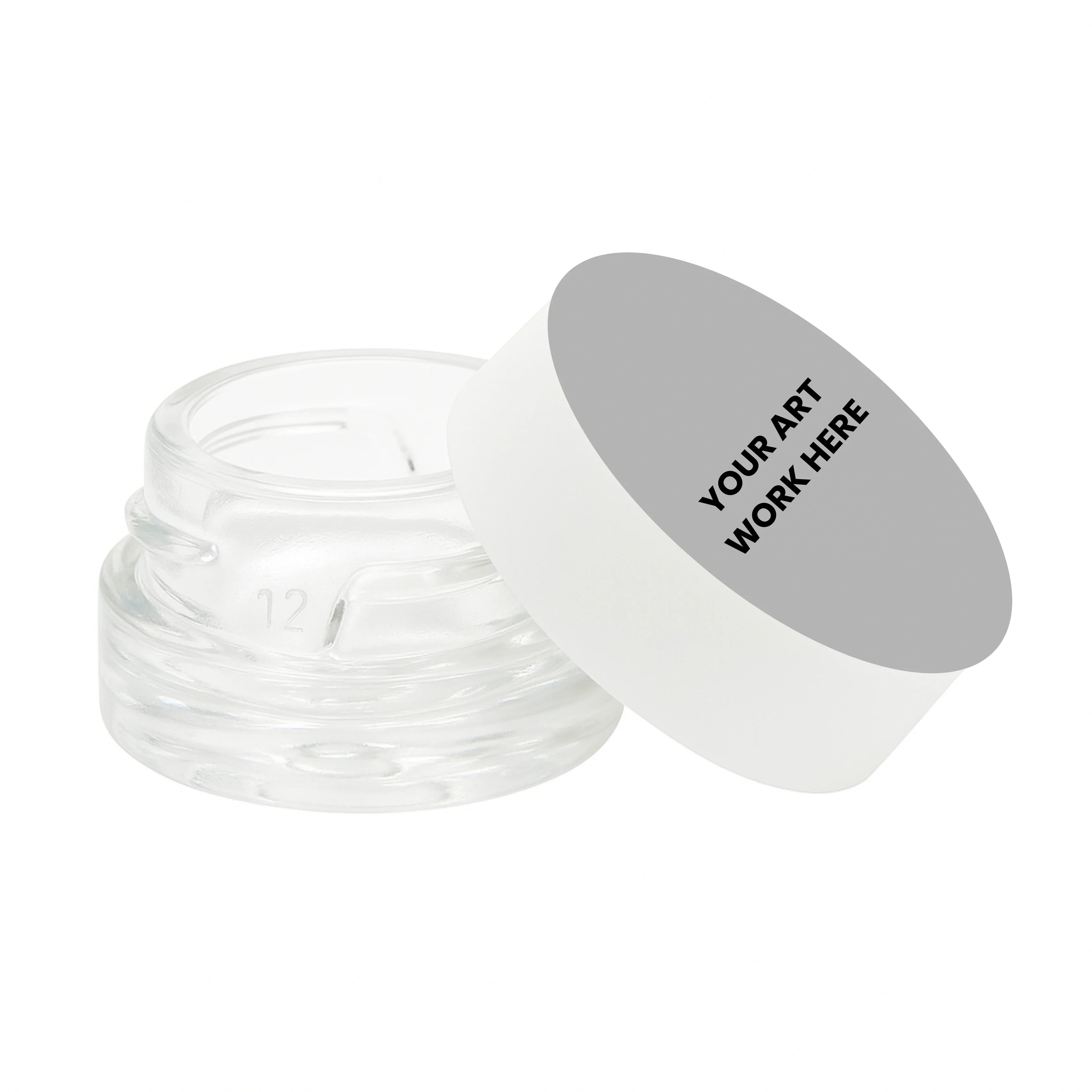 custom printed stickers 125 circle concentrate container