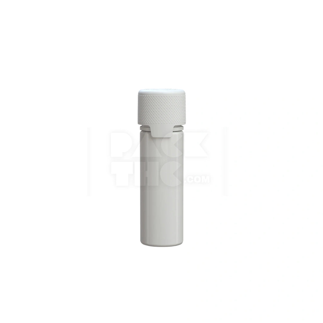 50ML AVIATOR CR BOTTLE WITH FRICTION FIT CLOSURE & TAMPER EVIDENT BREAK-OFF BAND (OPAQUE WHITE BOTTLE WITH OPAQUE WHITE CLOSURE) - (500 count)