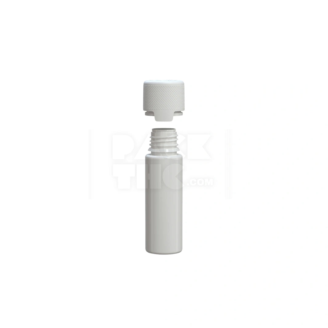 image 50ML AVIATOR CR BOTTLE WITH FRICTION FIT CLOSURE & TAMPER EVIDENT BREAK-OFF BAND (OPAQUE WHITE BOTTLE WITH OPAQUE WHITE CLOSURE) - (500 count)