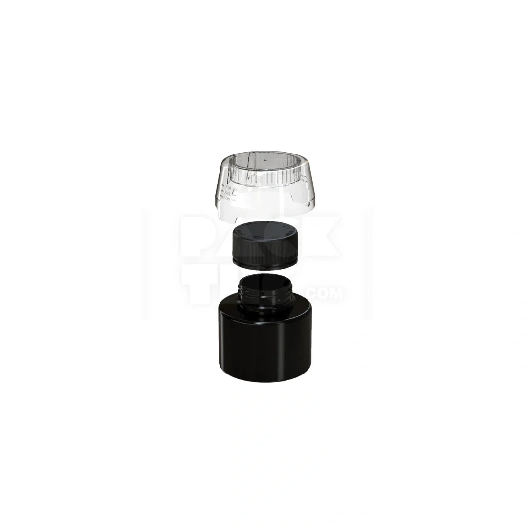 250ml aviator cr base bottle opaque black with dosing cup 120 count