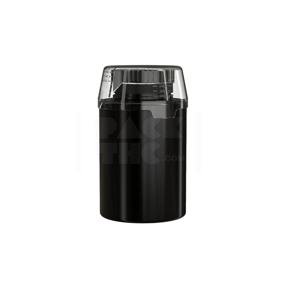 500ML AVIATOR CR BASE BOTTLE WITH INTERGRATED LINER &TAMPER EVIDENT BREAK-OFF BAND & DOSING CUP (OPAQUE BLACK BOTTLE, OPAQUE BLACK CLOSURE WITH CLEAR NATURAL DOSING CUP) - (60 count)