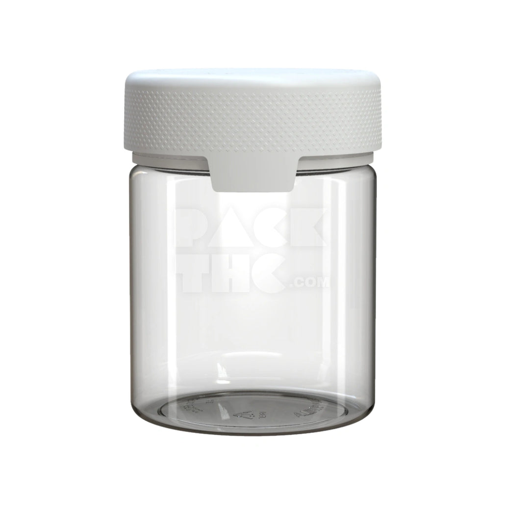 18.5OZ (550CC) AVIATOR CR XL CONTAINER WITH INTEGRATED LINER & TAMPER EVIDENT BREAK-OFF BAND (CLEAR NATURAL CONTAINER WITH OPAQUE WHITE CLOSURE) - (60 count)