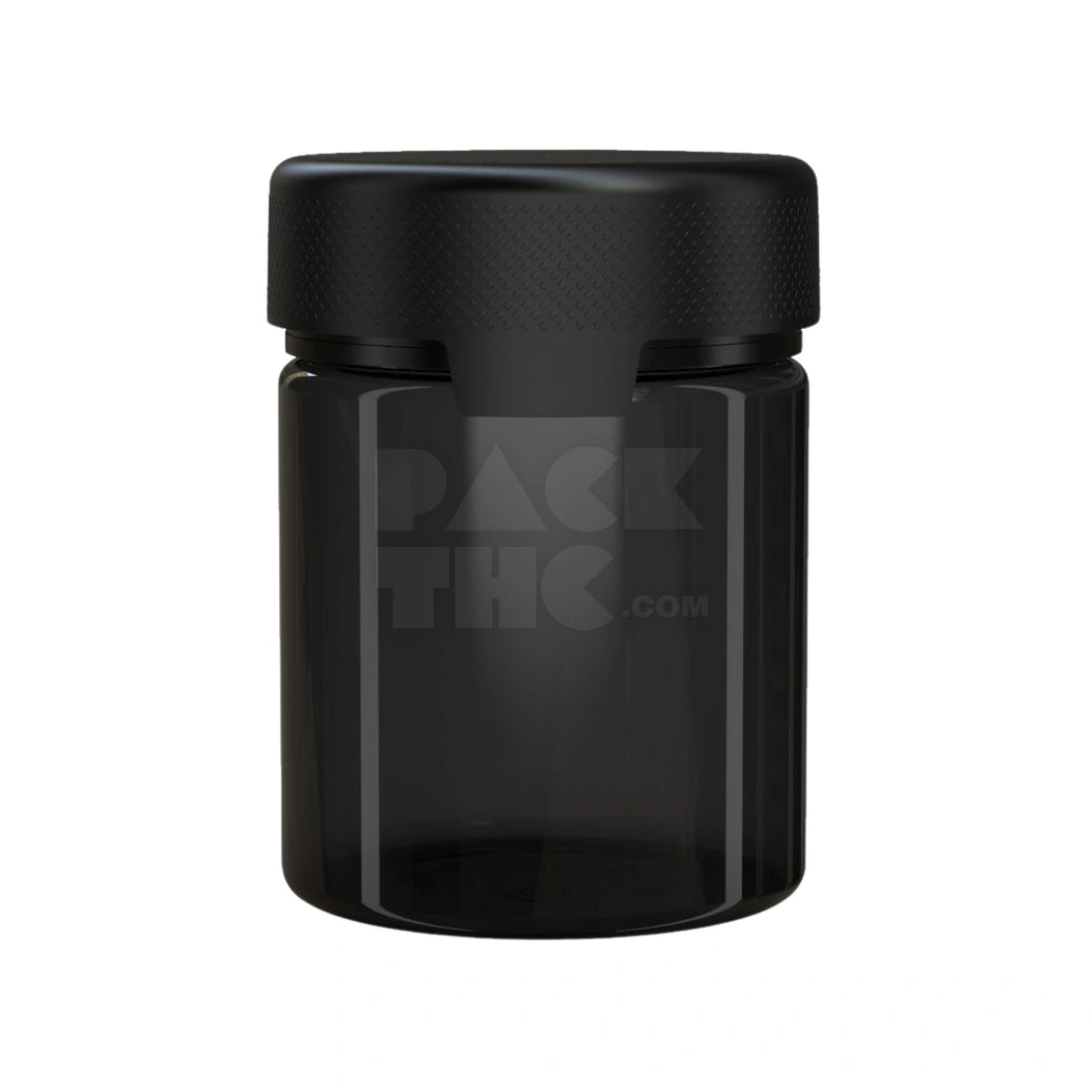 18.5OZ (550CC) AVIATOR CR XL CONTAINER WITH INTEGRATED LINER & TAMPER EVIDENT BREAK-OFF BAND (TRANSLUCENT BLACK CONTAINER WITH OPAQUE BLACK CLOSURE) - (60 count)