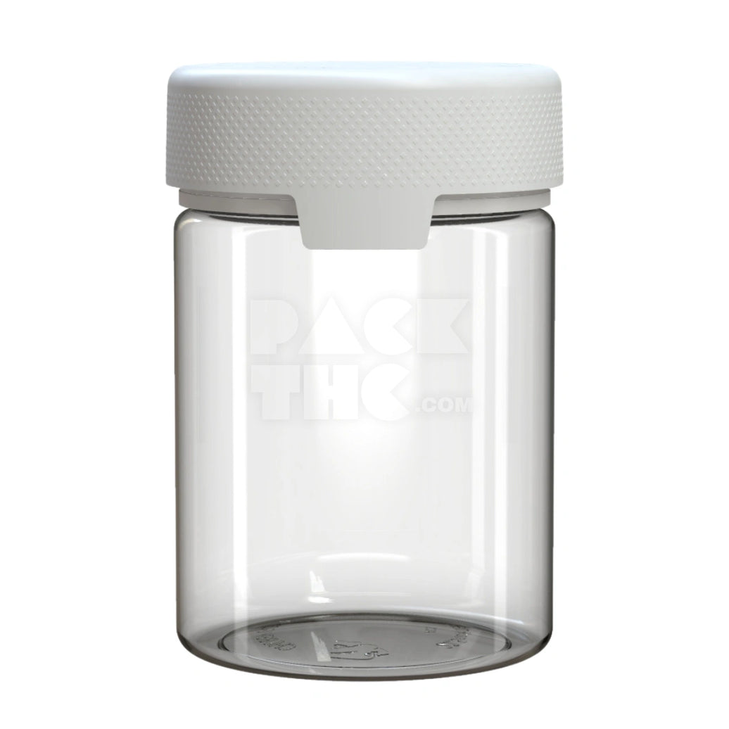21.5OZ (625CC) AVIATOR CR XL CONTAINER WITH INTEGRATED LINER & TAMPER EVIDENT BREAK-OFF BAND (CLEAR NATURAL CONTAINER WITH OPAQUE WHITE CLOSURE) - (40 count)