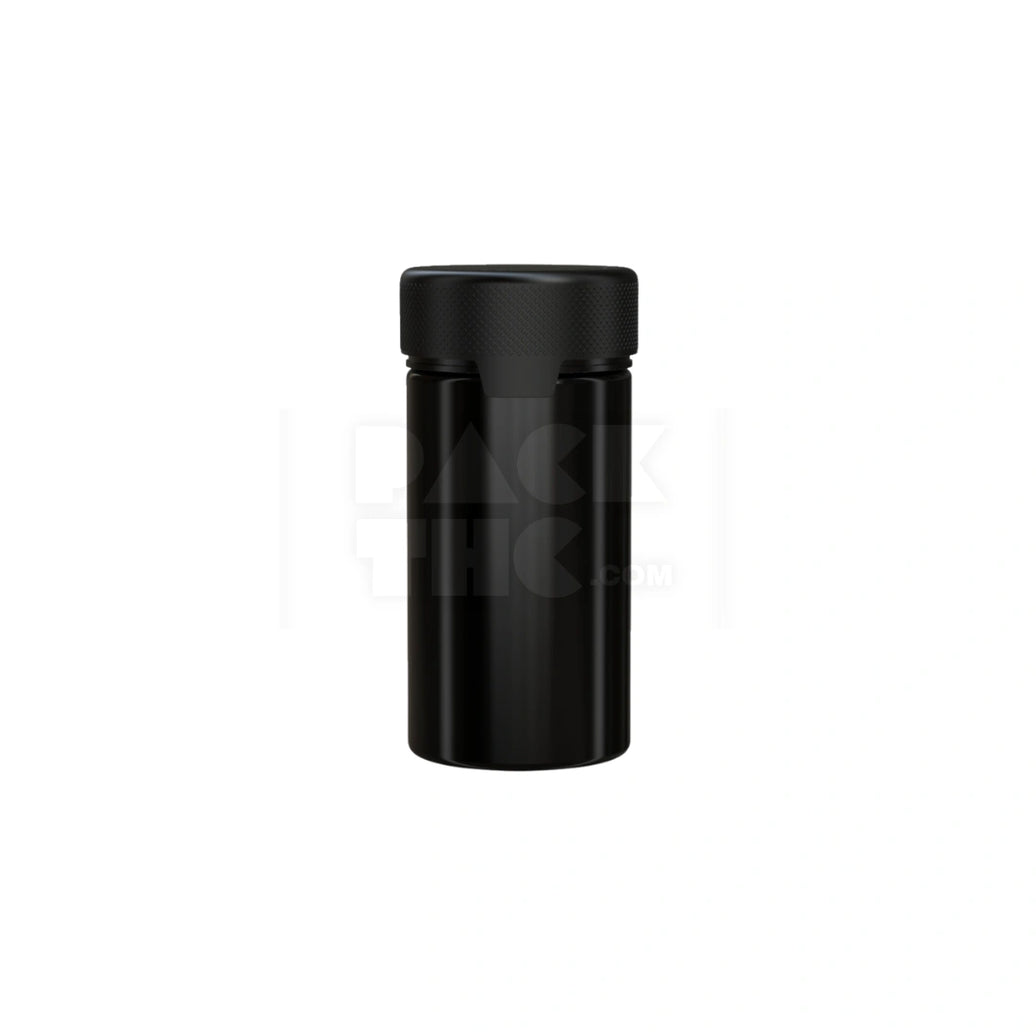6OZ (180CC) AVIATOR CR CONTAINER WITH INTEGRATED LINER & TAMPER EVIDENT BREAK-OFF BAND (OPAQUE BLACK CONTAINER WITH OPAQUE BLACK CLOSURE) - (300 count)