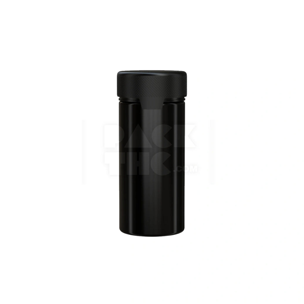8OZ (240CC) AVIATOR CR CONTAINER WITH INTEGRATED LINER & TAMPER EVIDENT BREAK-OFF BAND (OPAQUE BLACK CONTAINER WITH OPAQUE BLACK CLOSURE) - (200 count)
