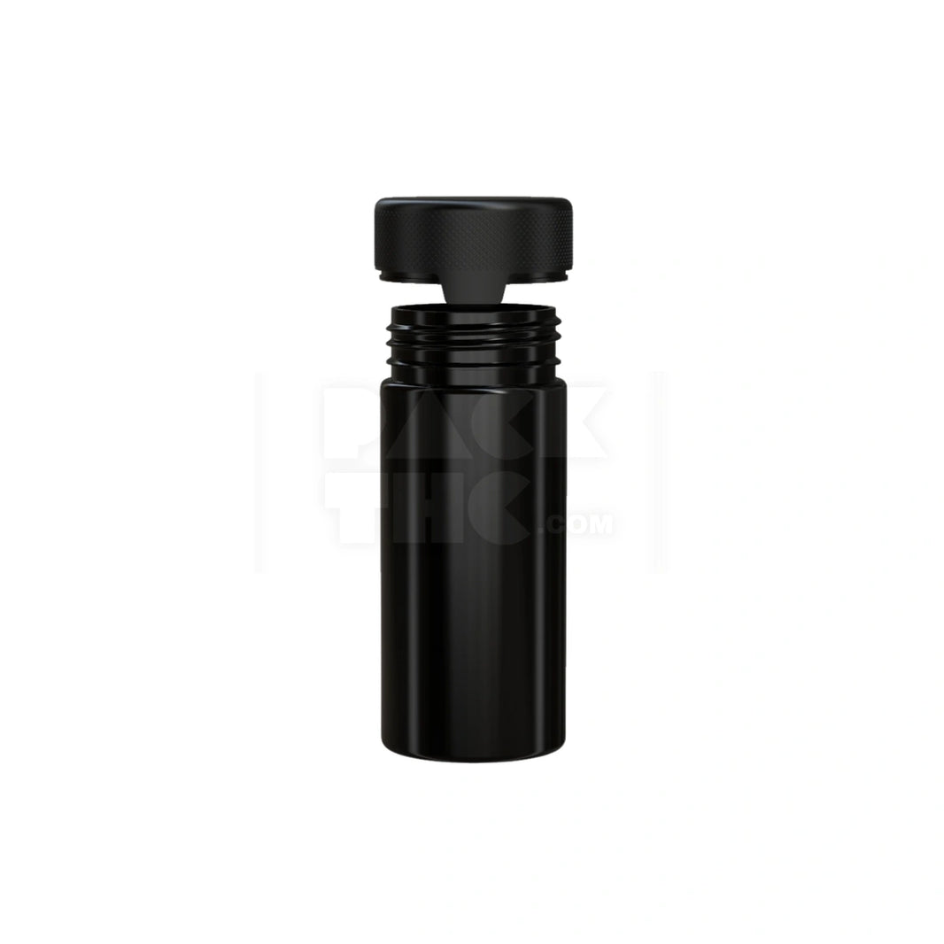 image 8OZ (240CC) AVIATOR CR CONTAINER WITH INTEGRATED LINER & TAMPER EVIDENT BREAK-OFF BAND (OPAQUE BLACK CONTAINER WITH OPAQUE BLACK CLOSURE) - (200 count)