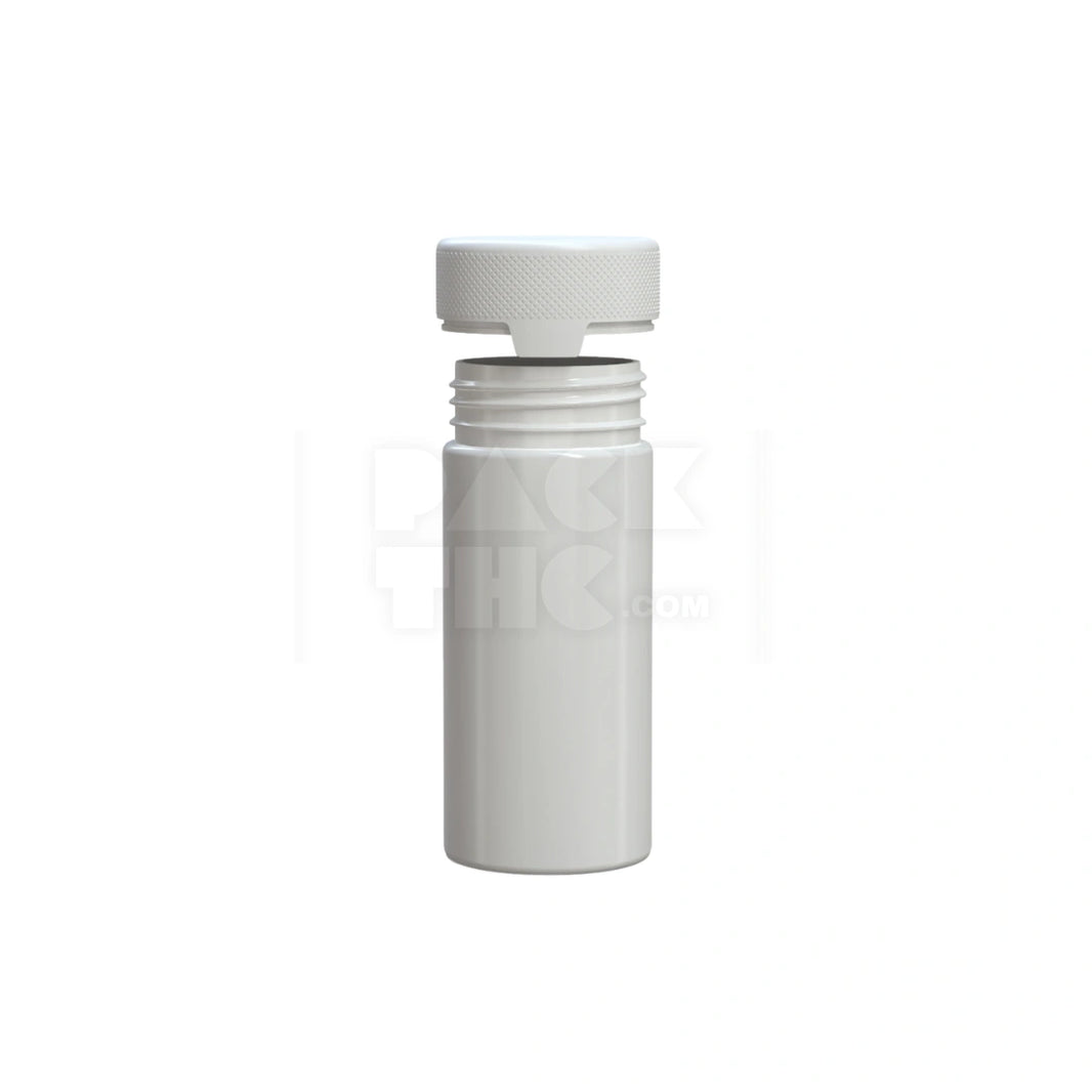 image 8OZ (240CC) AVIATOR CR CONTAINER WITH INTEGRATED LINER & TAMPER EVIDENT BREAK-OFF BAND (OPAQUE WHITE CONTAINER WITH OPAQUE WHITE CLOSURE) - (200 count)