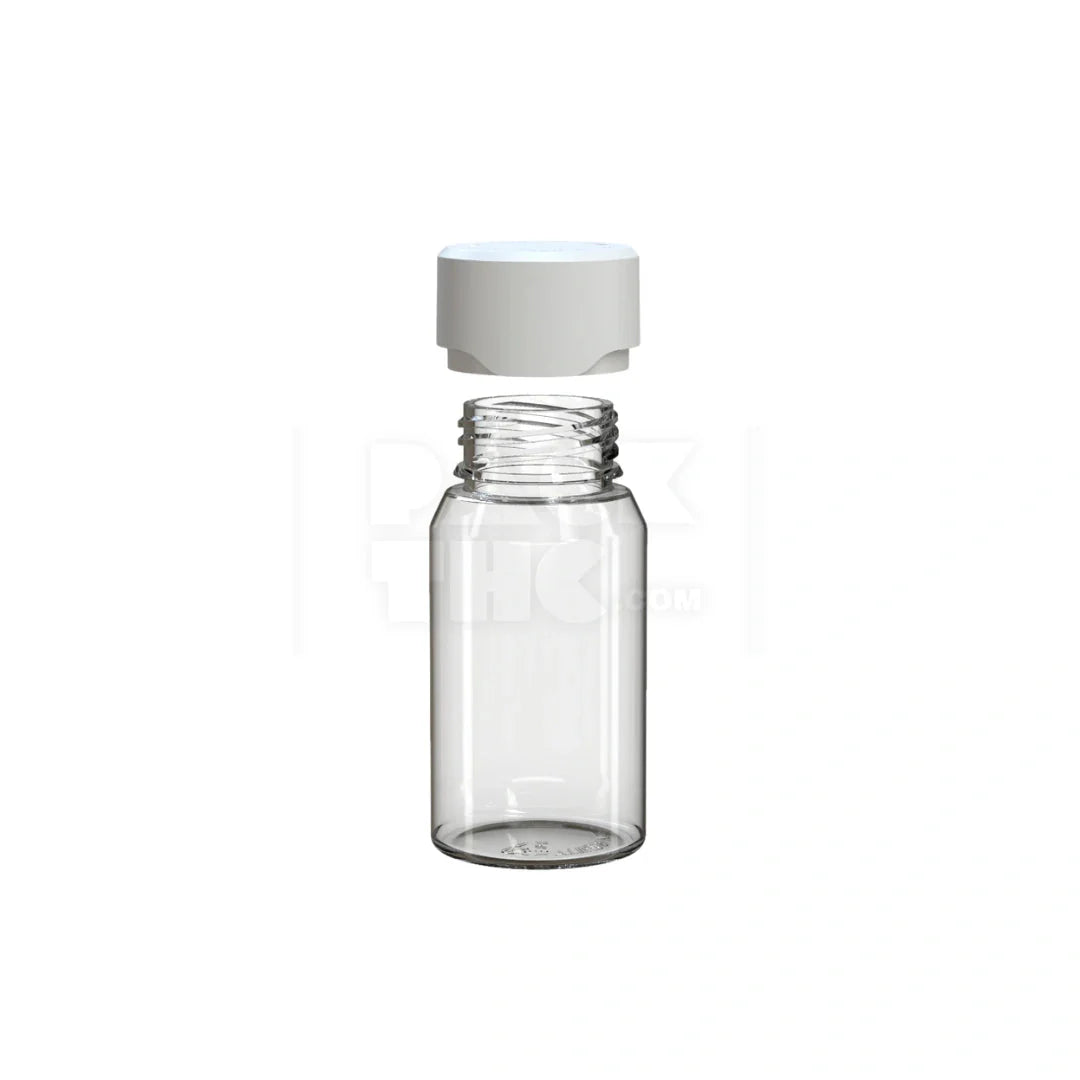 60ml mini aviator cr shot bottle clear natural white cap 500 count