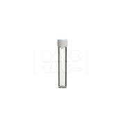 100mm aviator cr tube flat bottom clear natural white cap 500 count