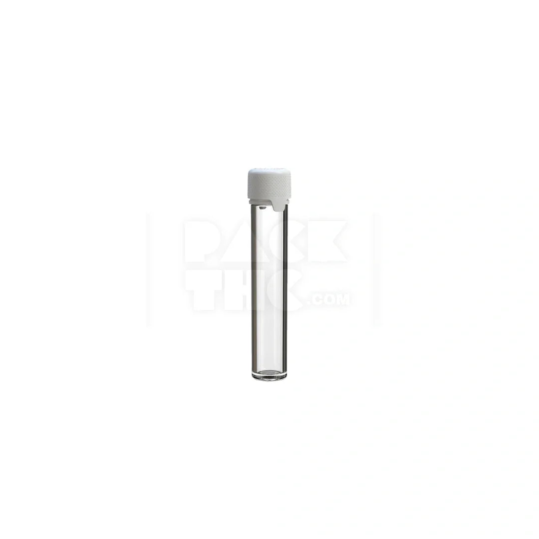 100mm aviator cr tube flat bottom clear natural white cap 500 count