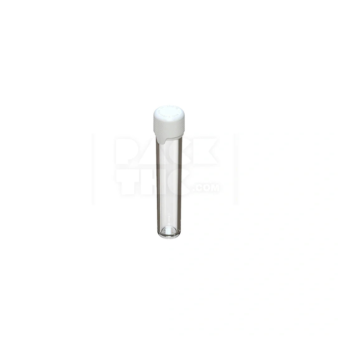 100mm aviator cr tube flat bottom clear natural white cap 500 count
