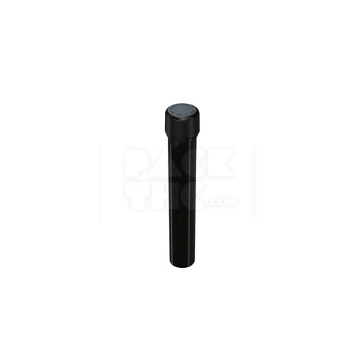 115MM AVIATOR TUBE FLAT BOTTOM WITH INTEGRATED LINER & TAMPER EVIDENT BREAK-OFF BAND (OPAQUE BLACK TUBE WITH OPAQUE BLACK CLOSURE) - (500 count)