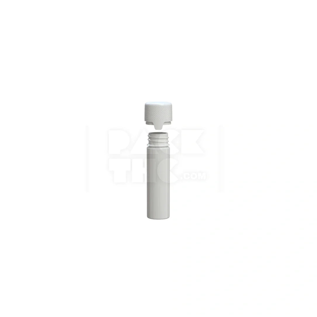65mm aviator tube flat bottom opaque white 500 count