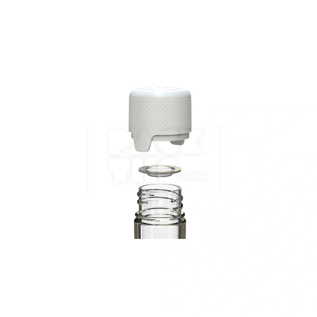 100mm aviator cr tube clear natural white cap 500 count