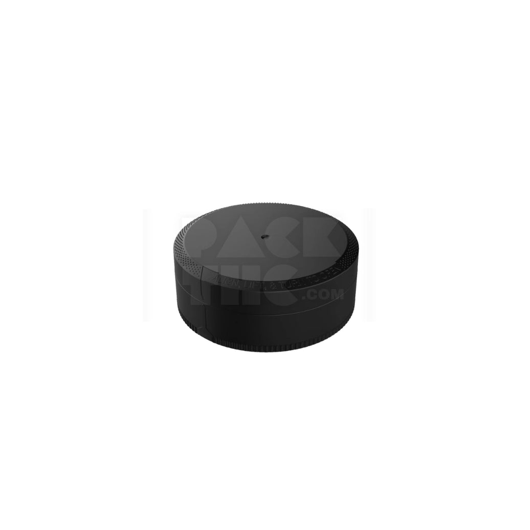 40G CHUBBY GORILLA® DUAL COMPARTMENT POUCH CONTAINER WITH CR UPPER CLOSURE (STANDARD MATTE OPAQUE BLACK CONTAINER WITH OPAQUE BLACK CLOSURES) - (600 count)