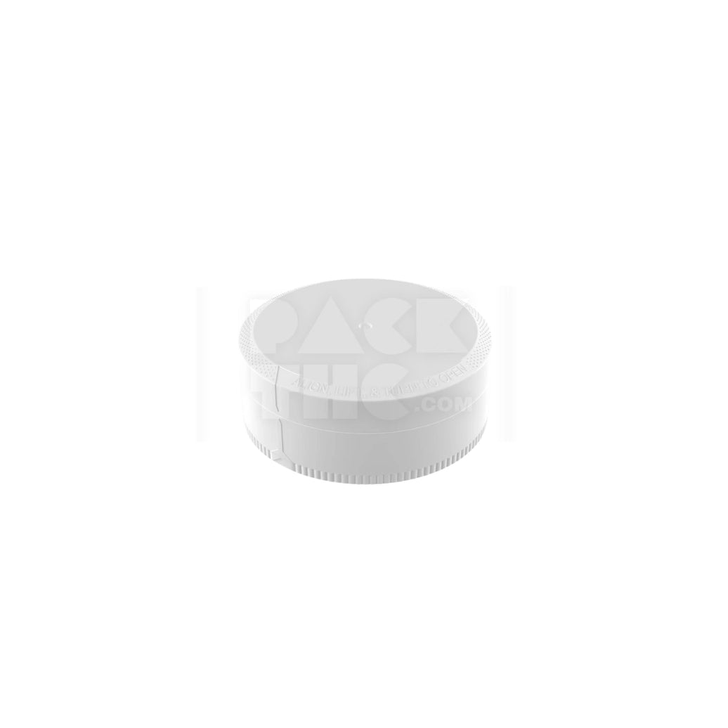 40G CHUBBY GORILLA® DUAL COMPARTMENT POUCH CONTAINER WITH CR UPPER CLOSURE (STANDARD MATTE OPAQUE WHITE CONTAINER WITH OPAQUE WHITE CLOSURES) - (600 count)