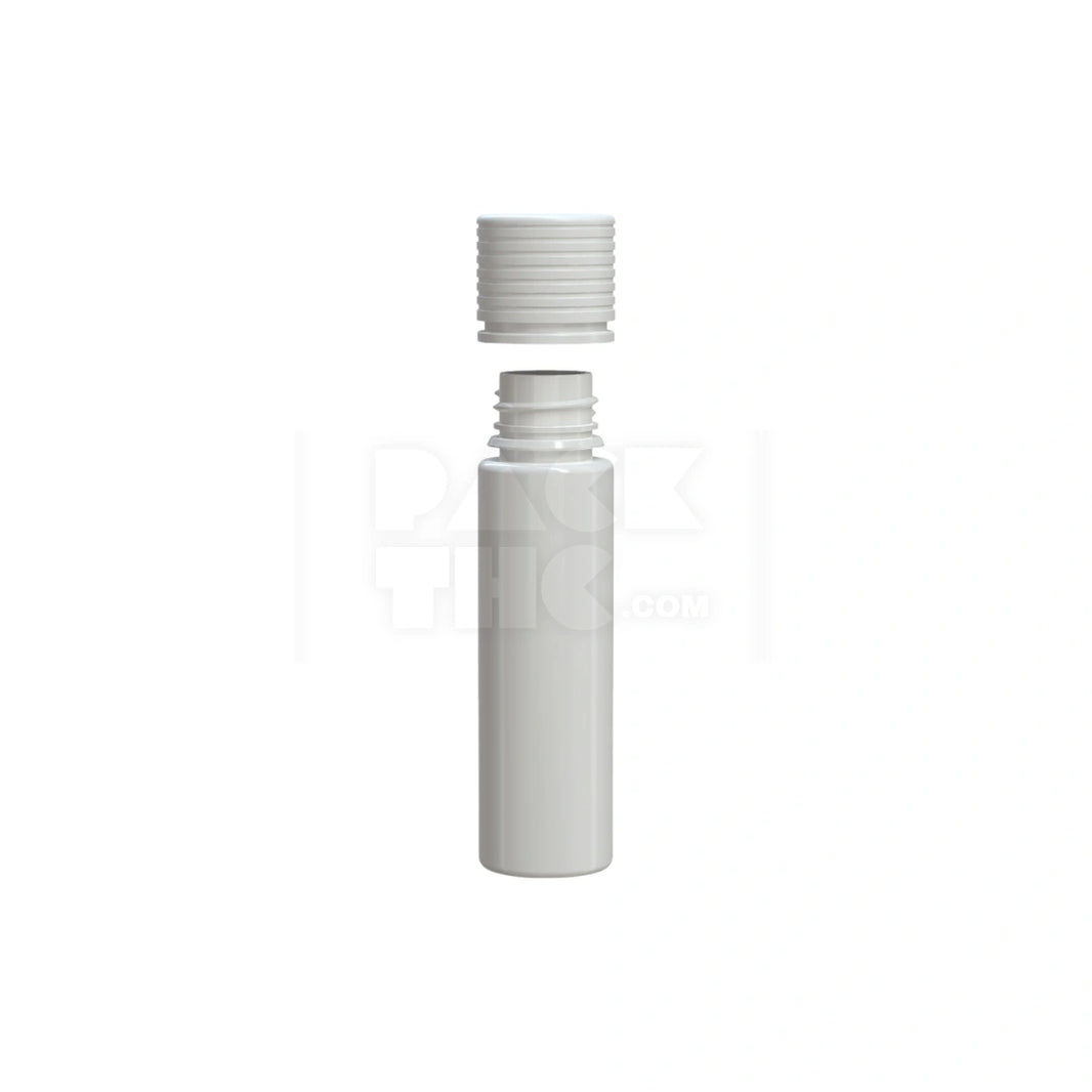 image 60ML SPIRAL CR BOTTLE WITH FRICTION FIT CLOSURE & TAMPER EVIDENT BREAK-OFF BAND (OPAQUE WHITE BOTTLE WITH OPAQUE WHITE CLOSURE) - (500 count)