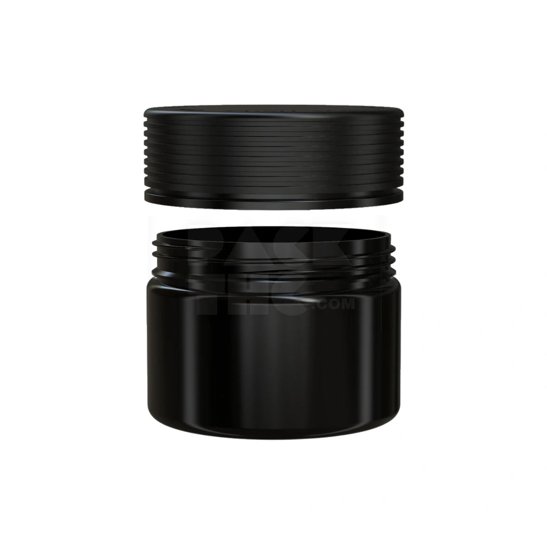 image 10OZ (300CC) SPIRAL CR XL CONTAINER WITH INTEGRATED LINER & TAMPER EVIDENT BREAK-OFF BAND (OPAQUE BLACK CONTAINER WITH OPAQUE BLACK CLOSURE) - (80 count)