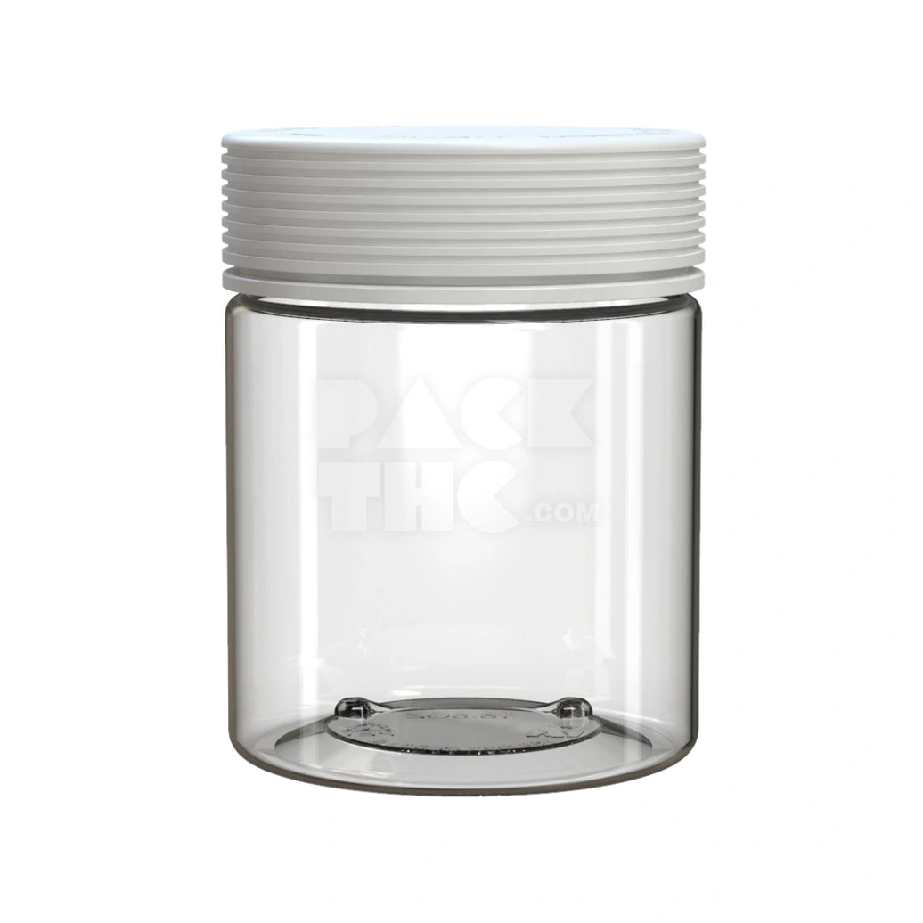 18.5OZ (550CC) SPIRAL CR XL CONTAINER WITH INTEGRATED LINER & TAMPER EVIDENT BREAK-OFF BAND (CLEAR NATURAL CONTAINER WITH OPAQUE WHITE CLOSURE) - (60 count)