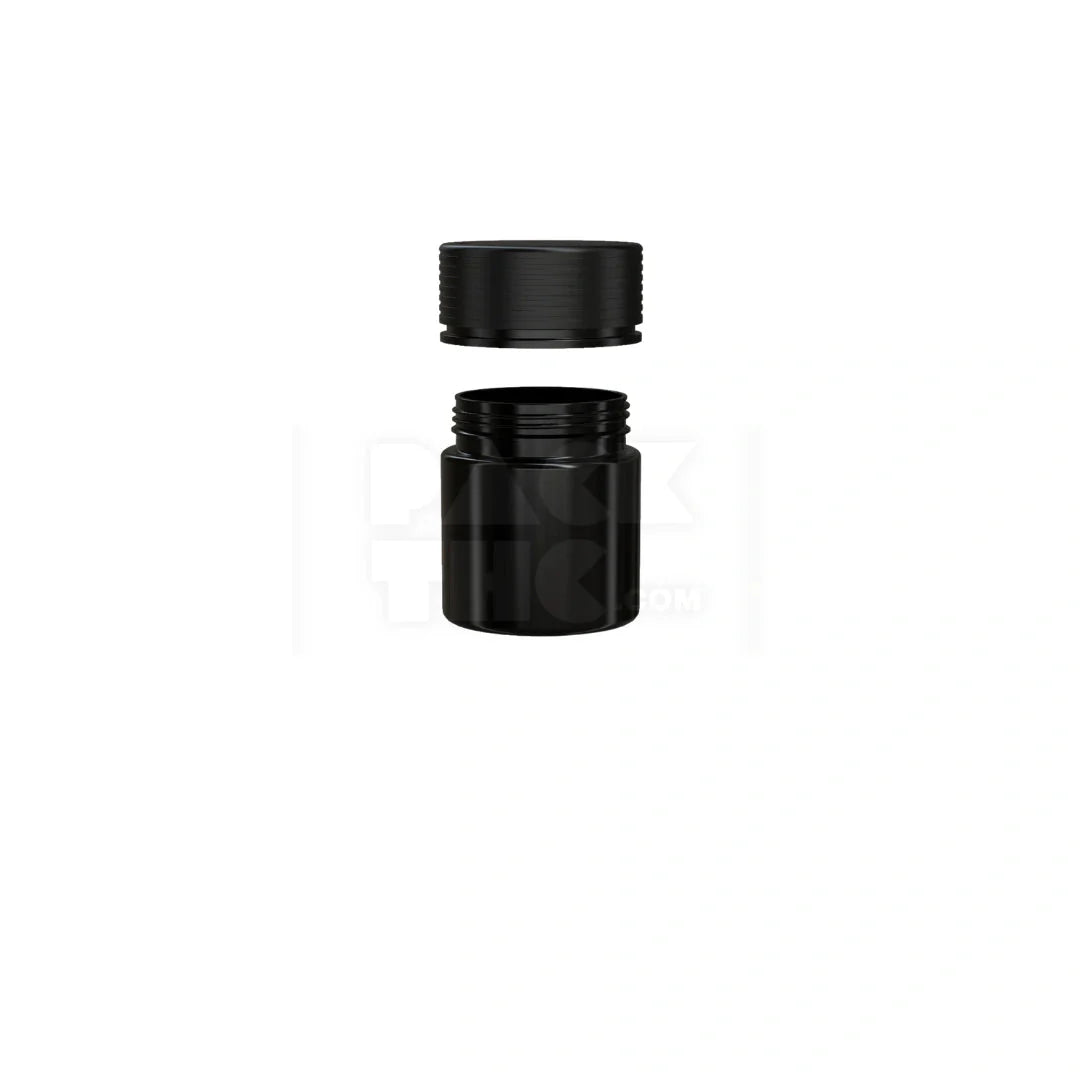 2oz closure cr black opaque count 60cc spiral thick wall