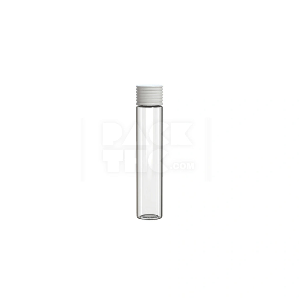 115MM SPIRAL CR TUBE WITH INTEGRATED LINER & TAMPER EVIDENT BREAK-OFF BAND (CLEAR NATURAL TUBE WITH OPAQUE WHITE CLOSURE) - (200 count)