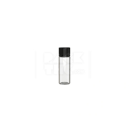 65mm spiral cr tube clear natural black cap 400 count