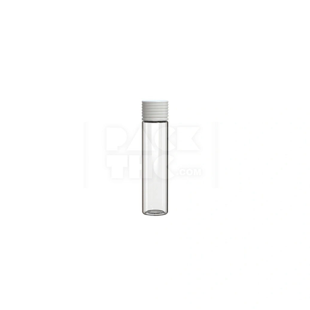 95MM SPIRAL CR TUBE WITH INTEGRATED LINER & TAMPER EVIDENT BREAK-OFF BAND (CLEAR NATURAL TUBE WITH OPAQUE WHITE CLOSURE) - (300 count)