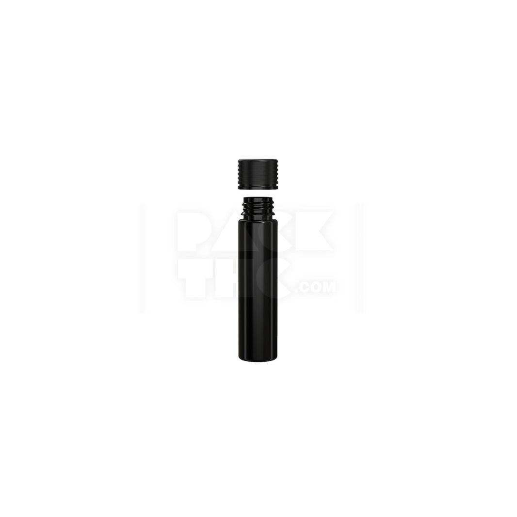 image 95MM SPIRAL CR TUBE WITH INTEGRATED LINER & TAMPER EVIDENT BREAK-OFF BAND (OPAQUE BLACK TUBE WITH OPAQUE BLACK CLOSURE) - (300 count)