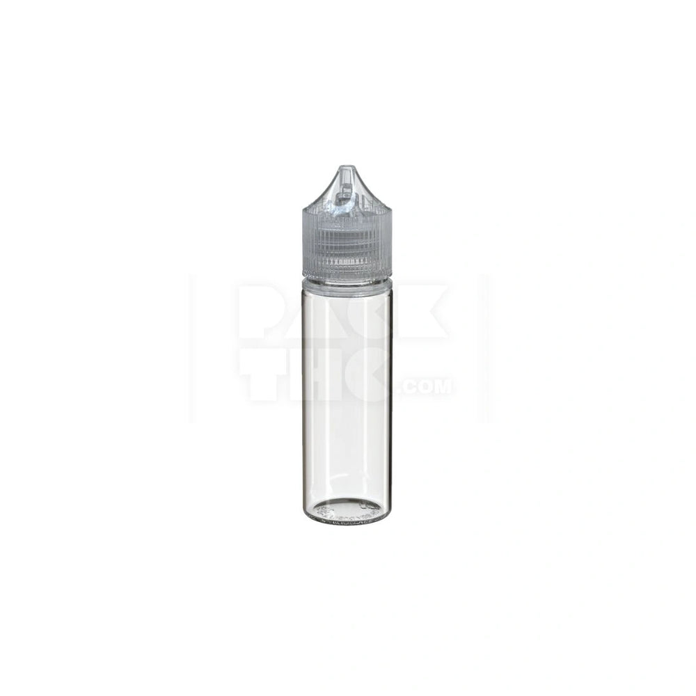 50ML PET REDUCER UNICORN BOTTLE WITH TAMPER EVIDENT BREAK-OFF BAND (CLEAR NATURAL BOTTLE WITH CLEAR NATURAL CLOSURE) - (500 count)