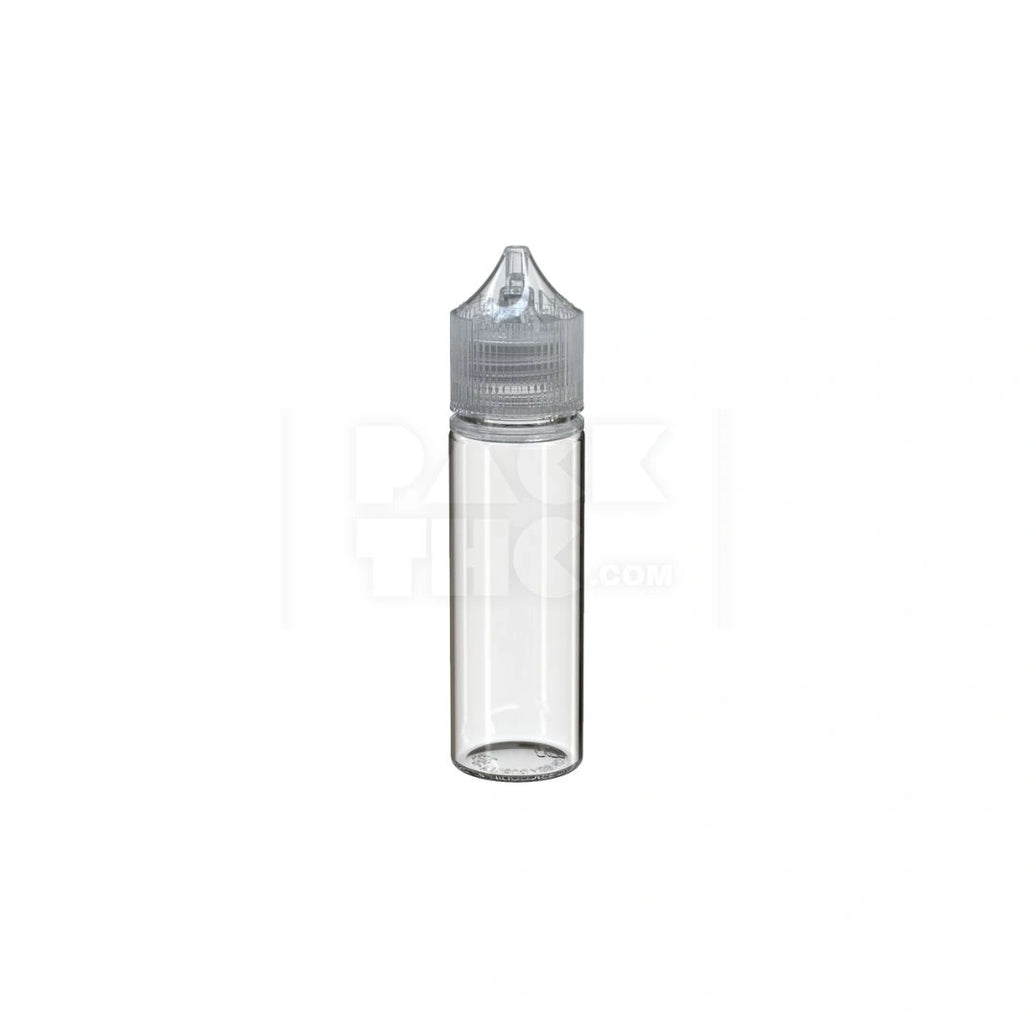 50ML PET REDUCER UNICORN BOTTLE WITH TAMPER EVIDENT BREAK-OFF BAND (CLEAR NATURAL BOTTLE WITH CLEAR NATURAL CLOSURE) - (500 count)