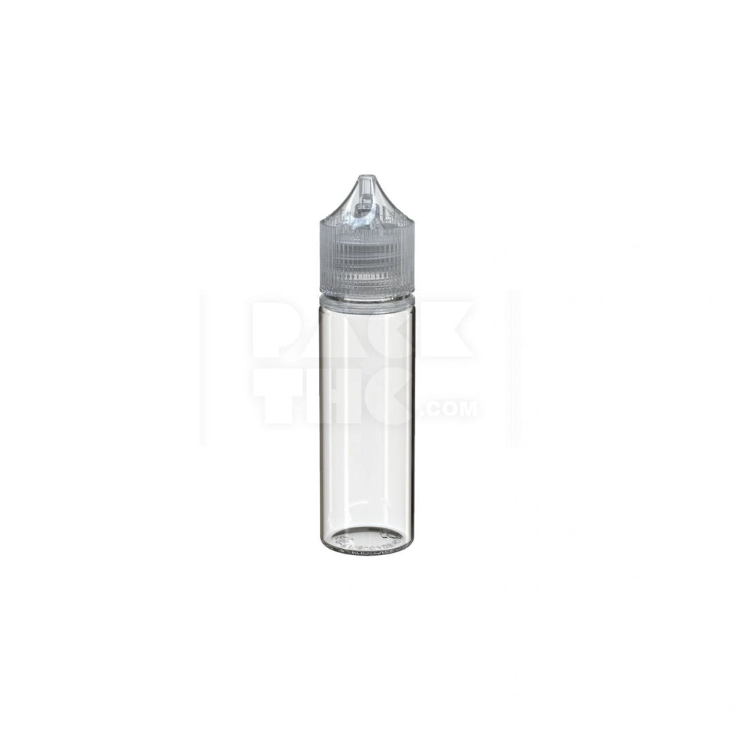 50ML PET REDUCER UNICORN BOTTLE WITH TAMPER EVIDENT BREAK-OFF BAND (CLEAR NATURAL BOTTLE WITH CLEAR NATURAL CLOSURE) - (500 count)