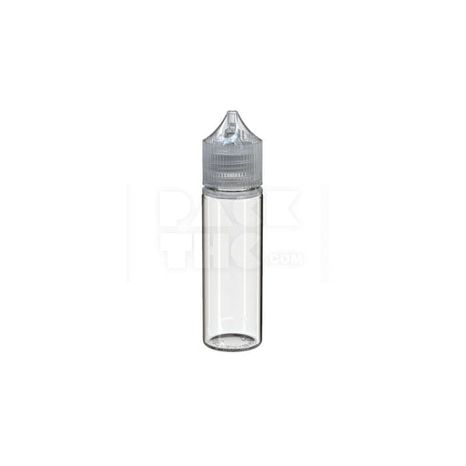 50ML PET REDUCER UNICORN BOTTLE WITH TAMPER EVIDENT BREAK-OFF BAND (CLEAR NATURAL BOTTLE WITH CLEAR NATURAL CLOSURE) - (500 count)
