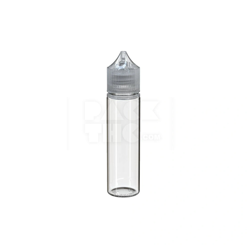 60ML PET REDUCER UNICORN BOTTLE WITH TAMPER EVIDENT BREAK-OFF BAND (CLEAR NATURAL BOTTLE WITH CLEAR NATURAL CLOSURE) - (500 count)