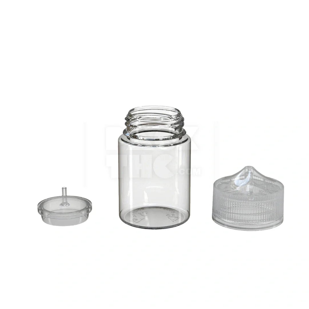 60ml stubby pet unicorn bottle cr clear natural 500 count