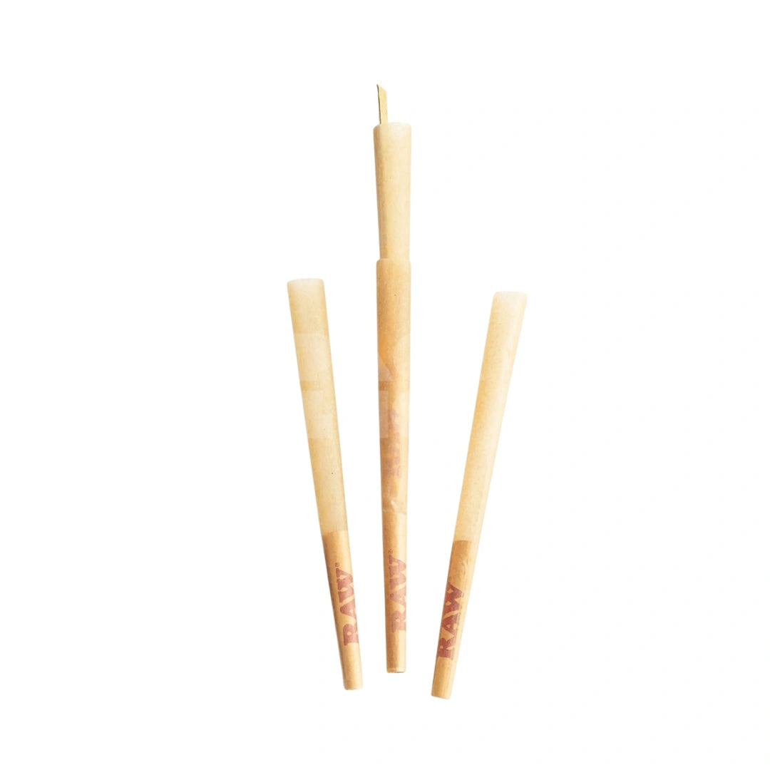 King Size White RAW Classic Paper Cones | Pre-Rolled – Bulk Case (1400 Count)