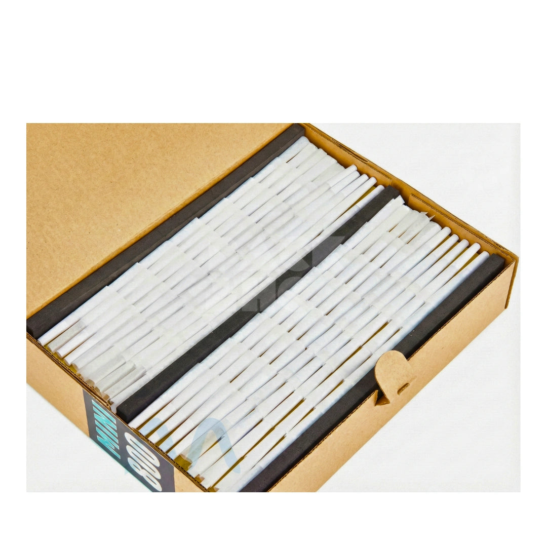 Mini White Futurola Paper Cones (Non-Branded) | Pre-Rolled – Bulk Case (800 Count)