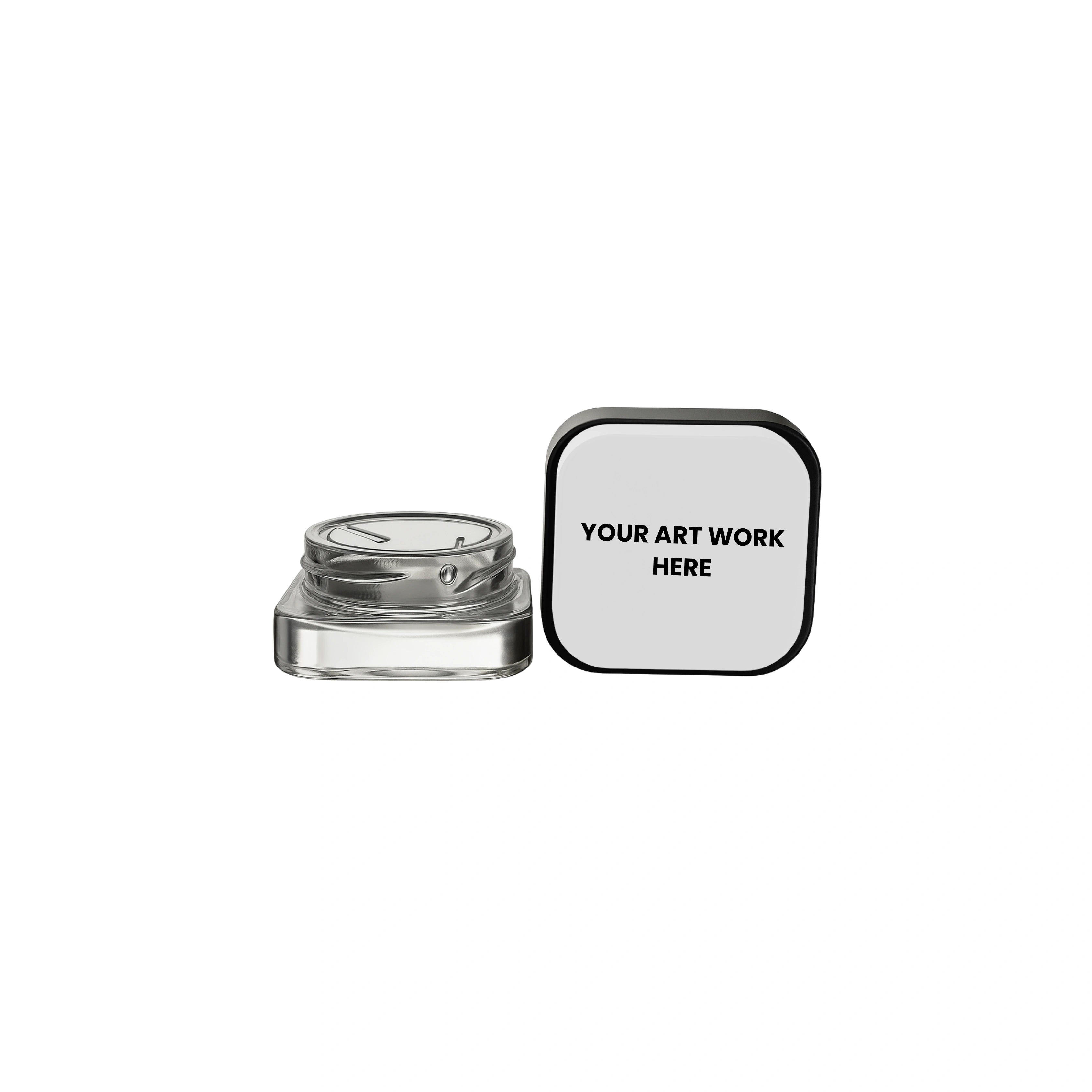 Packthc Custom Printed Stickers - 3" X 3" Square For 1/8 Oz, 1/4 Oz, Gram Mylar Pouch Bags