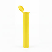 116mm CR Pre-Roll Pop-Top Tube - Yellow - Made in USA - (1000 Count)