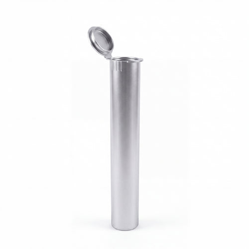 116mm CR Pre-Roll Pop-Top Tube - Silver - (1000 Count)