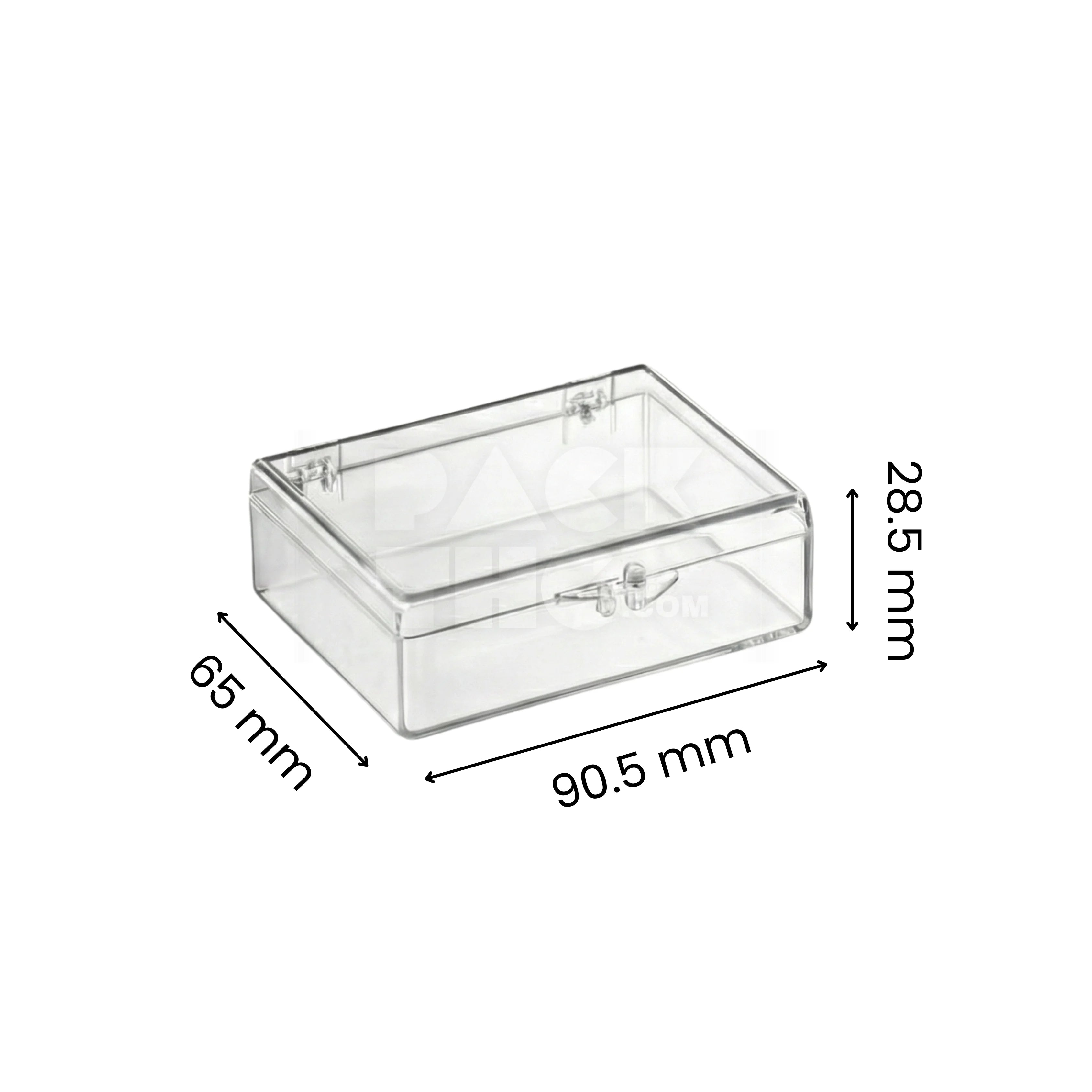 Rectangle Acrylic Storage Box - 3 9/16 x 2 9/16 x 1 1/8 - (175 Count)