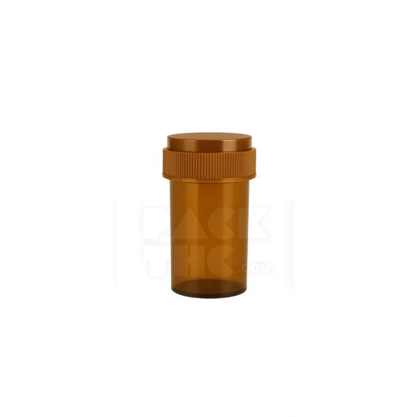 8 Dram Push & Turn Reverse Cap Bottle - Amber - (410 Count)