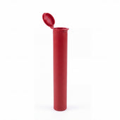 116mm CR Pre-Roll Pop-Top Tube - Red - Made in USA - (1000 Count)